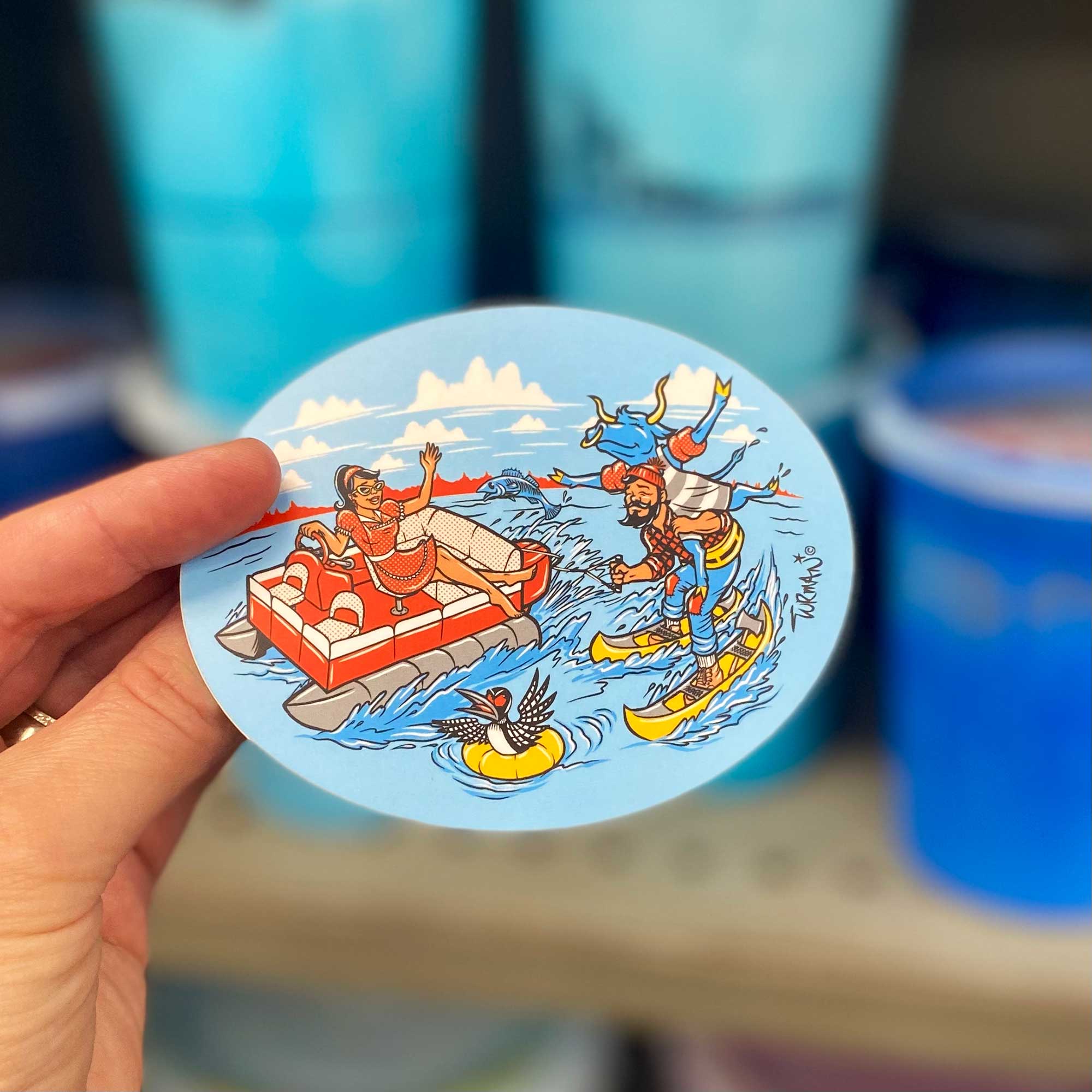 3-pack Pontoon Daze Stickers **Free Shipping