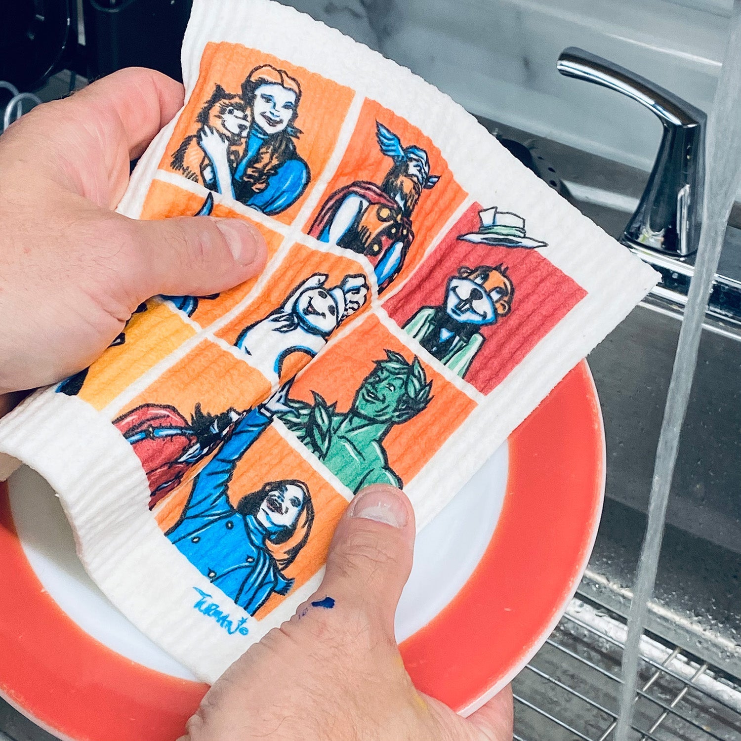 MN Abbey Road Swedish Dishcloth