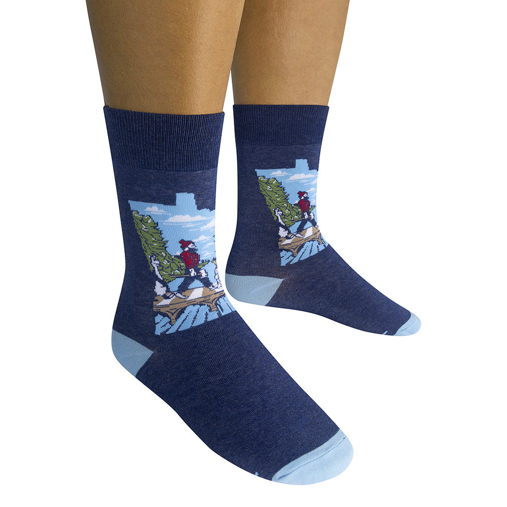 Minnesota Abbey Road State Shape Socks