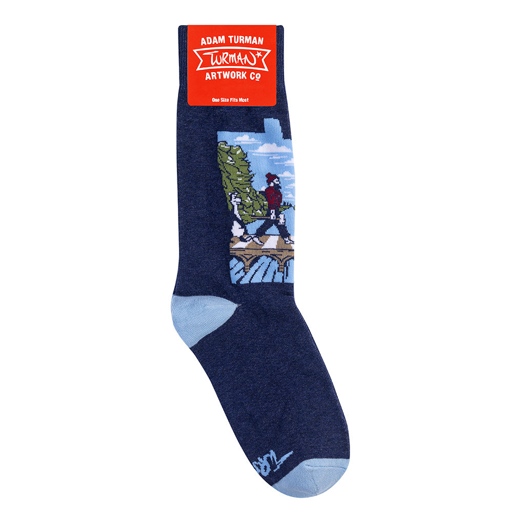 Minnesota Abbey Road State Shape Socks