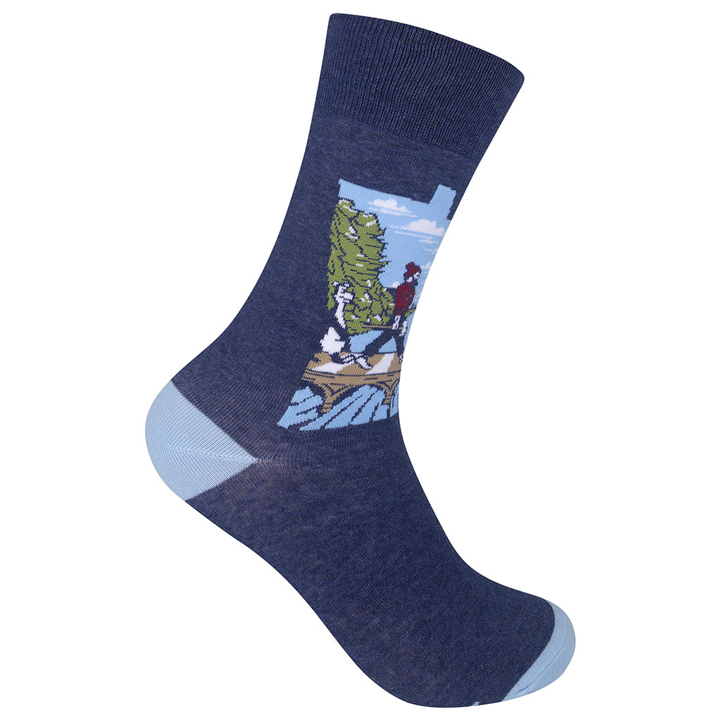 Minnesota Abbey Road State Shape Socks