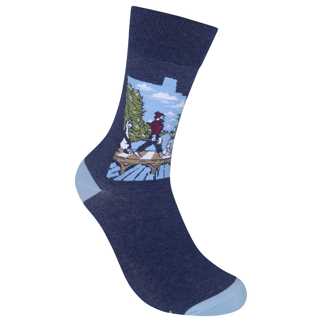 Minnesota Abbey Road State Shape Socks