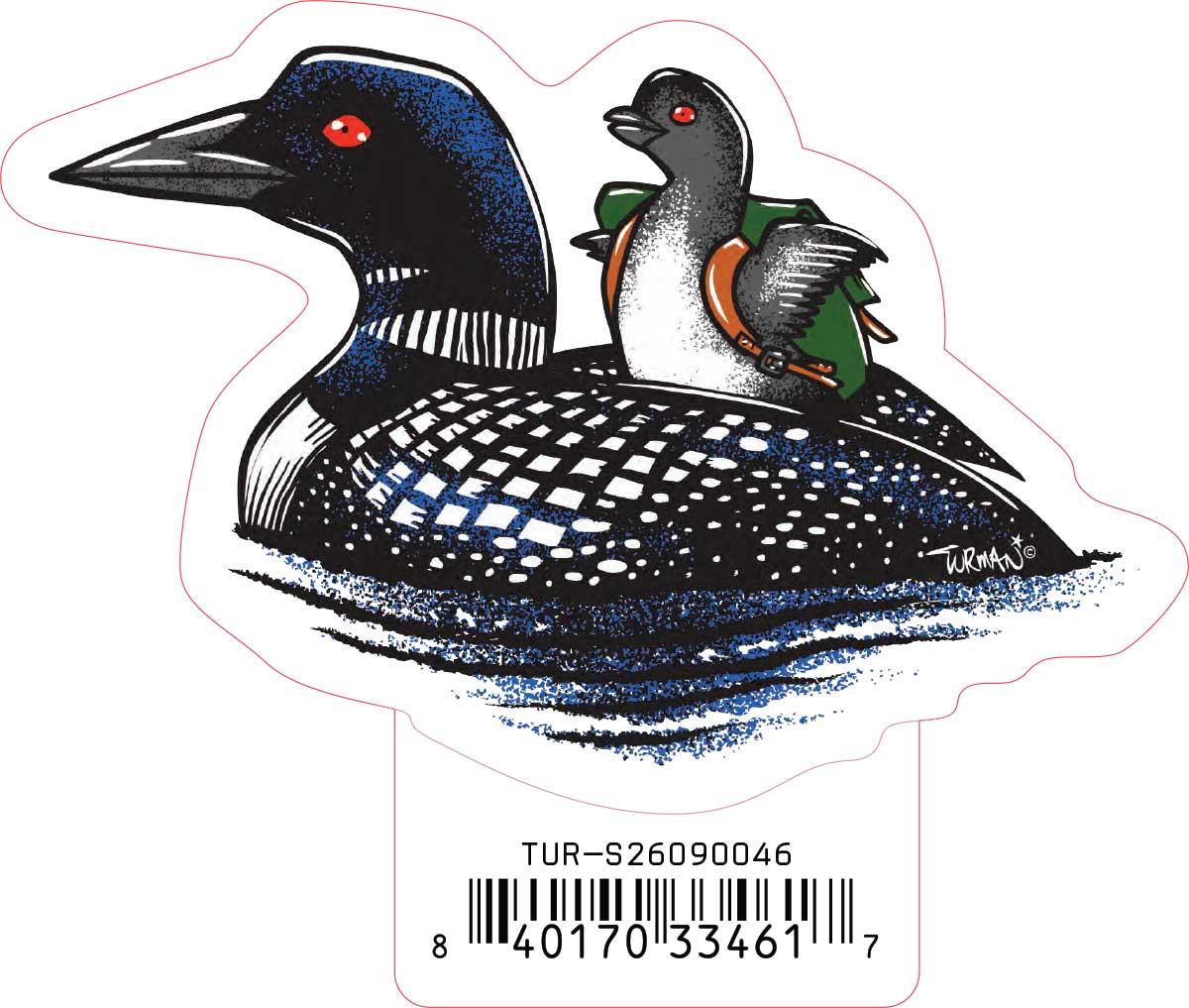 3-pack Mama Loon's Backpack Stickers **Free Shipping