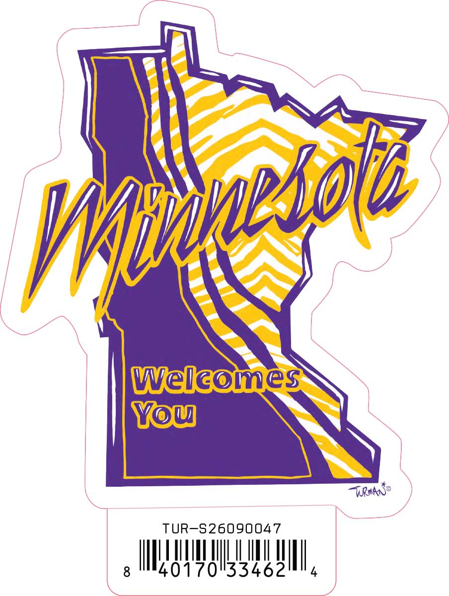 3-pack Minnesota Welcomes You Stickers **Free Shipping