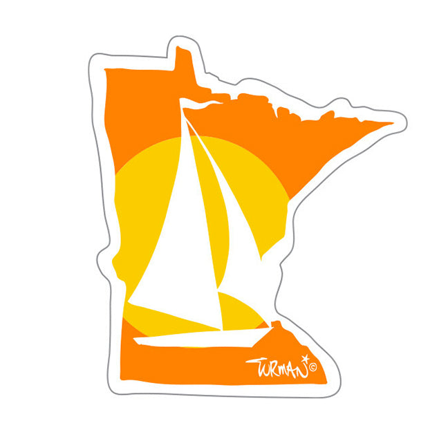 MN Sailboat Sticker