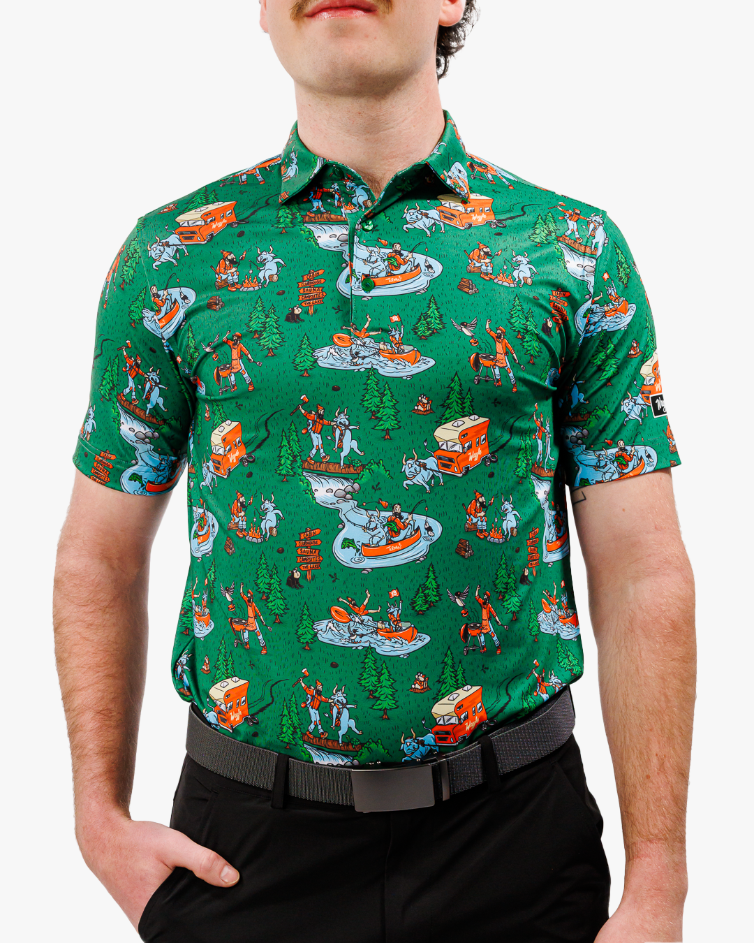 Waggle Men's Golf Polo