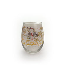 Load image into Gallery viewer, Skyline Gold Foil Wine Glass
