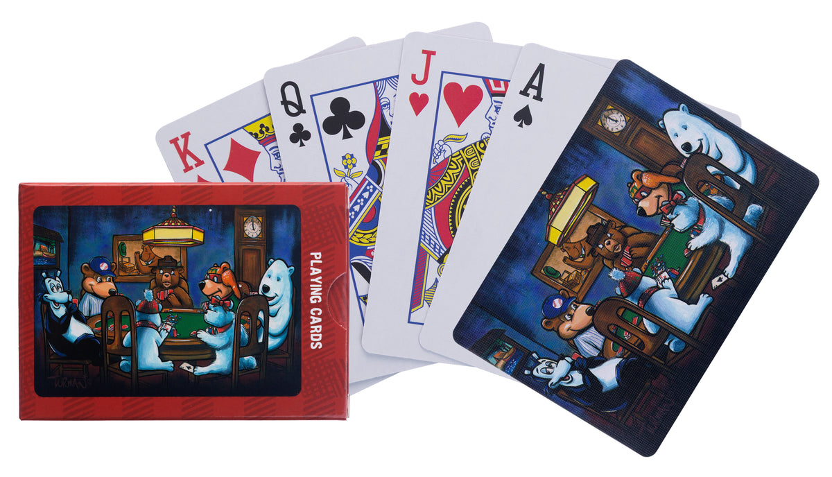 Bears Playing Poker Playing Cards
