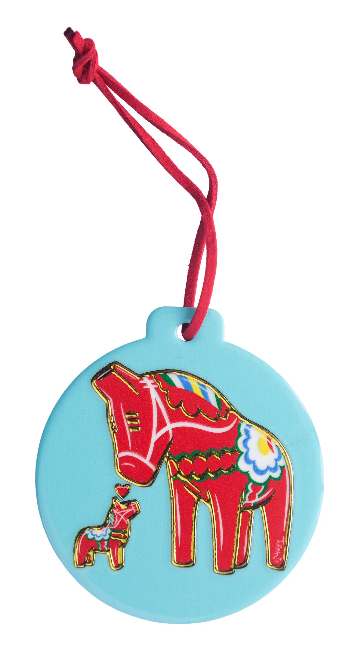 Dala LOVE Ornament 3"